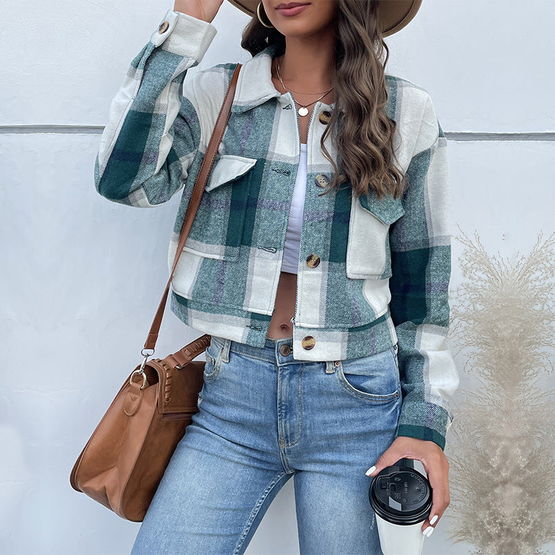 Olivias Button-Front Cropped Jacket - CristianLavian