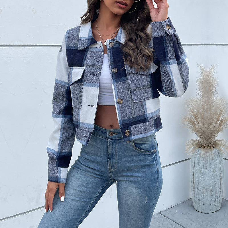 Olivias Button-Front Cropped Jacket - CristianLavian