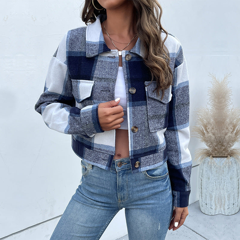 Olivias Button-Front Cropped Jacket - CristianLavian