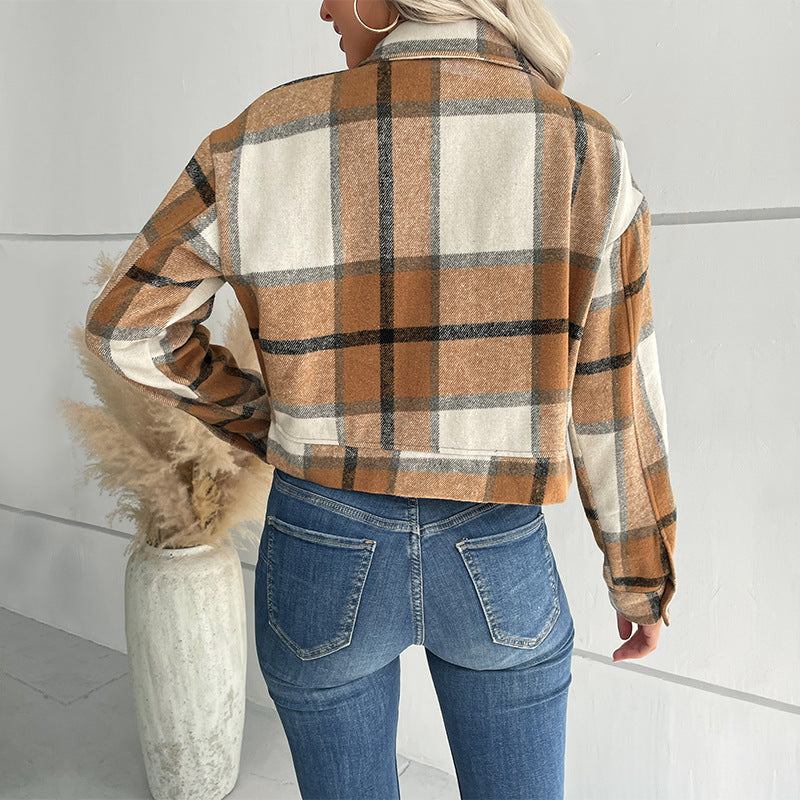 Olivias Button-Front Cropped Jacket - CristianLavian