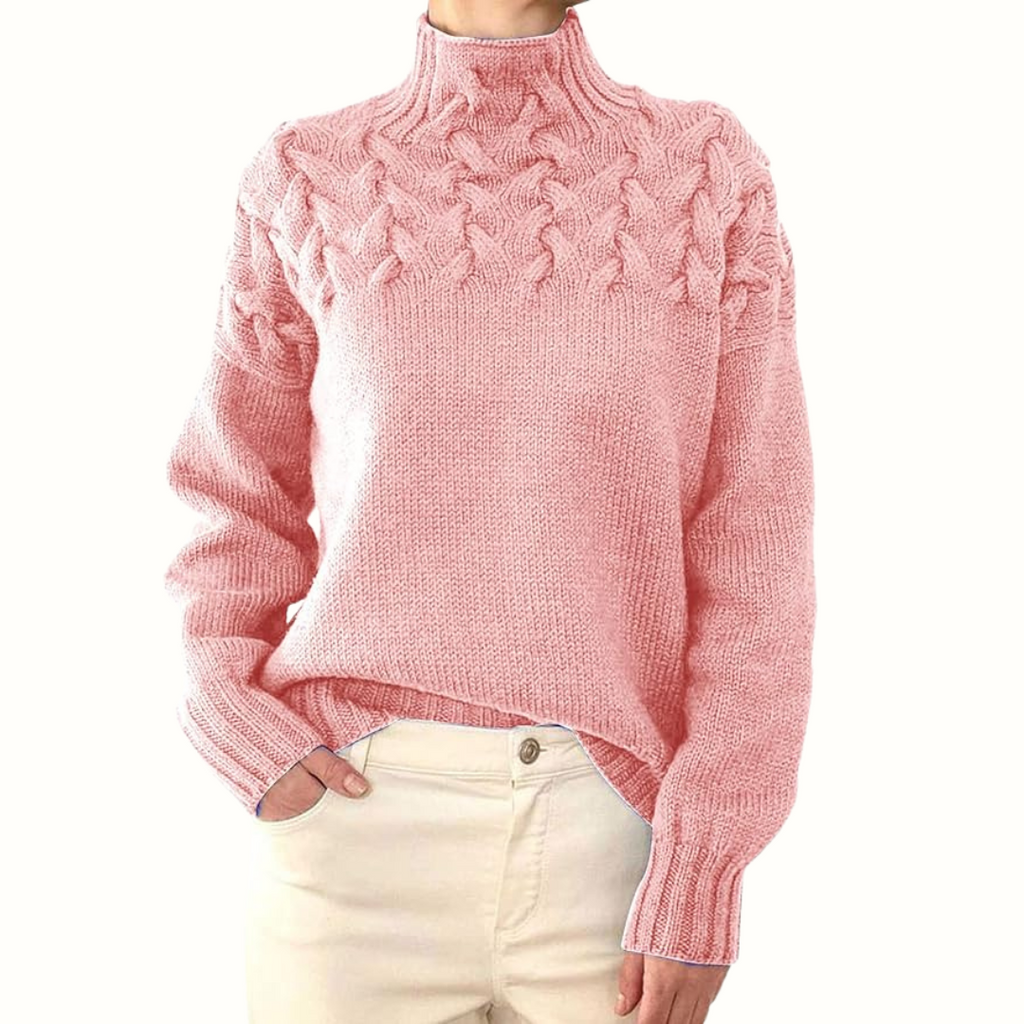 CozyWeave High-Neck Sweater
