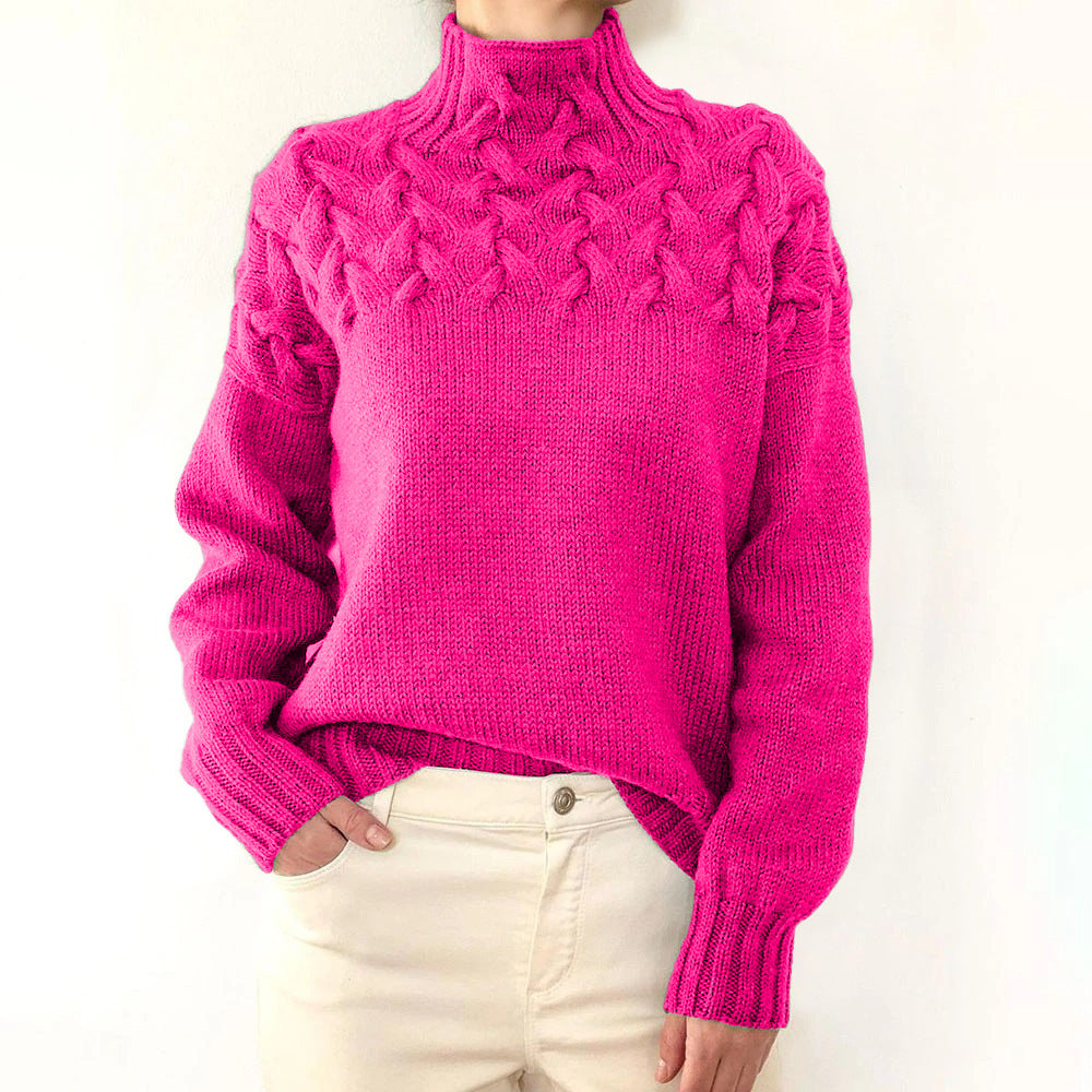 CozyWeave High-Neck Sweater