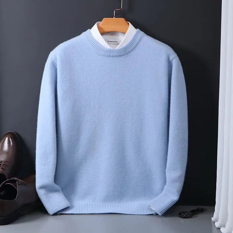 Men’s Soft Cashmere-Touch Crewneck Sweater - CristianLavian