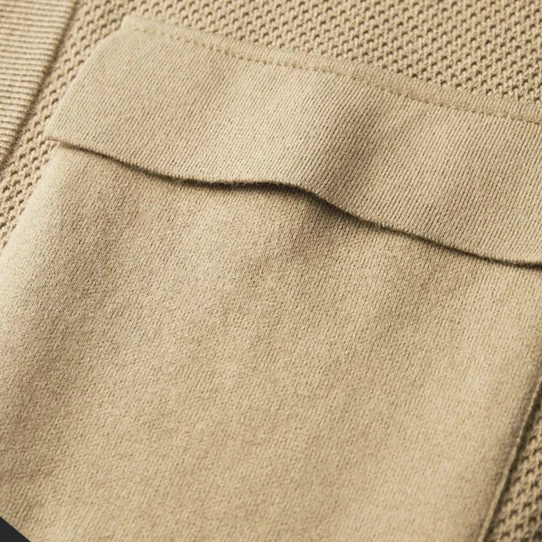 Men’s Minimalist Textured Knit Cardigan - CristianLavian