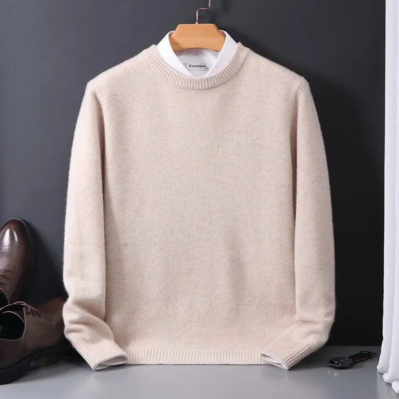 Men’s Soft Cashmere-Touch Crewneck Sweater - CristianLavian