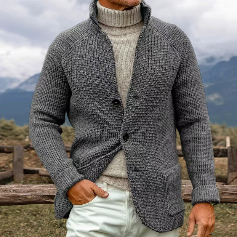 Men’s Classic Knit Button-Up Cardigan - CristianLavian