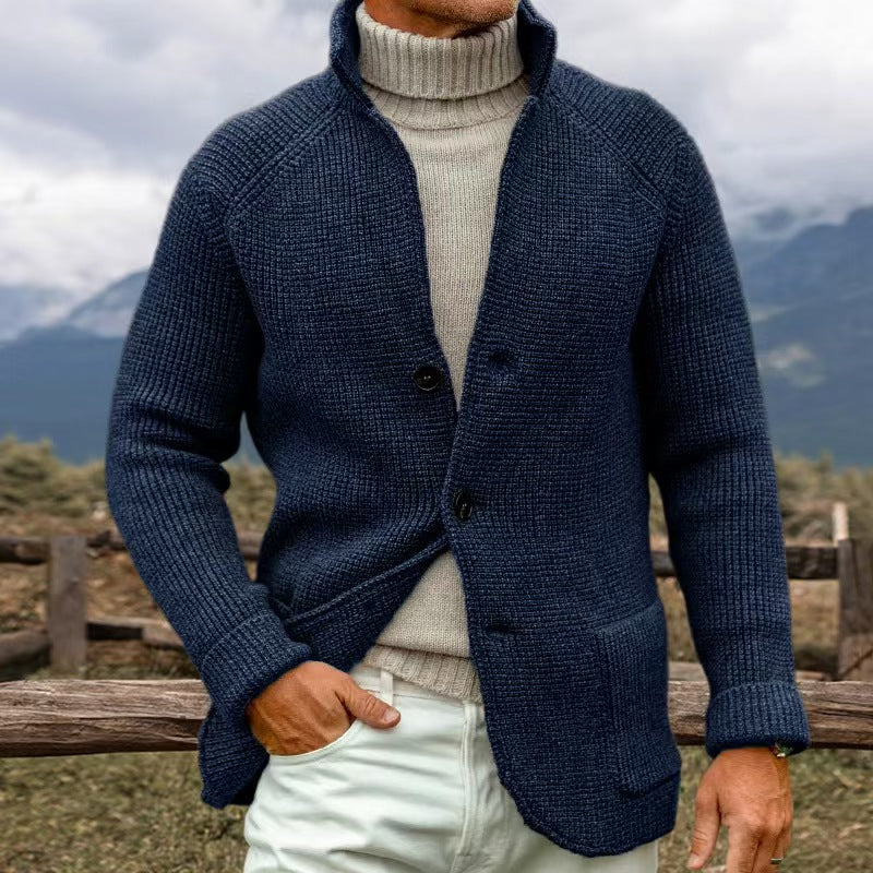Men’s Classic Knit Button-Up Cardigan - CristianLavian