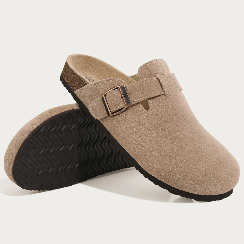 Lavian Suede Clogs - CristianLavian