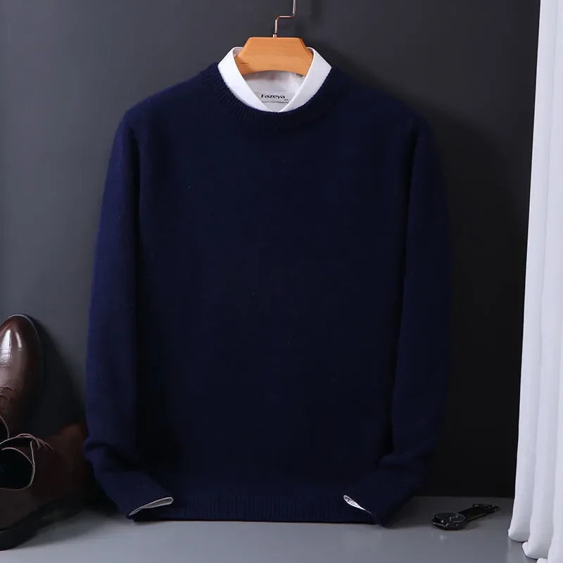 Men’s Soft Cashmere-Touch Crewneck Sweater - CristianLavian