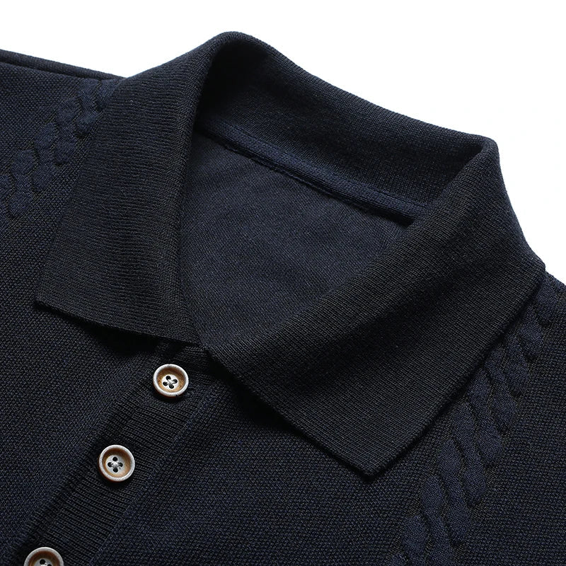 The Kensington Cable-Knit Polo