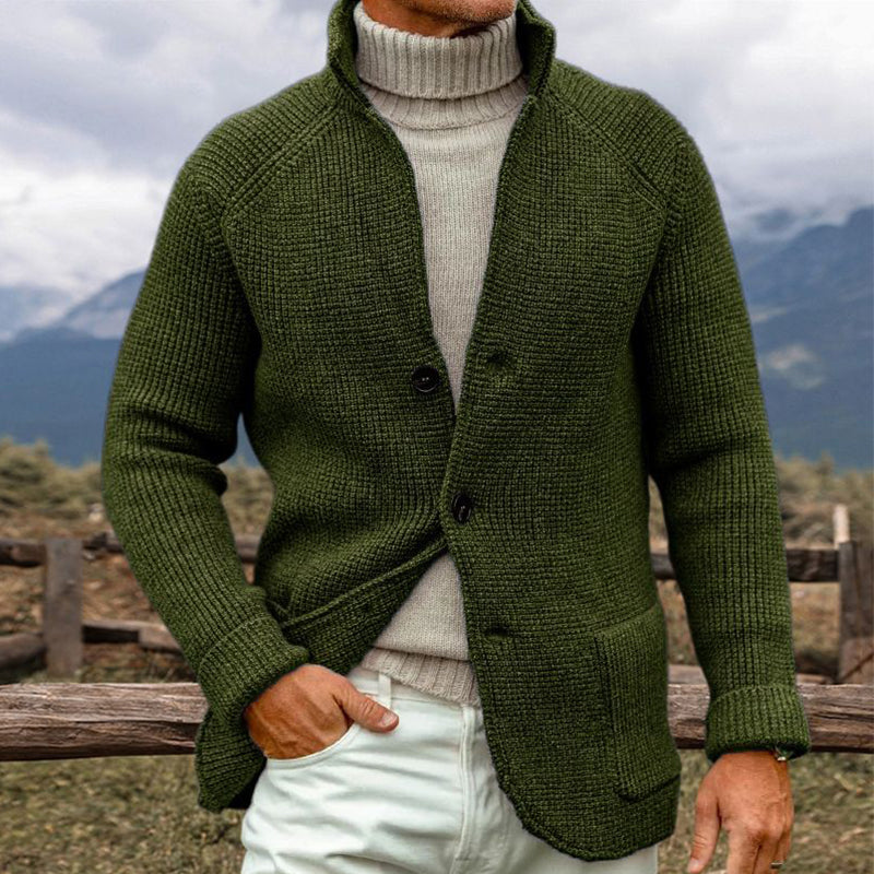 Men’s Classic Knit Button-Up Cardigan - CristianLavian
