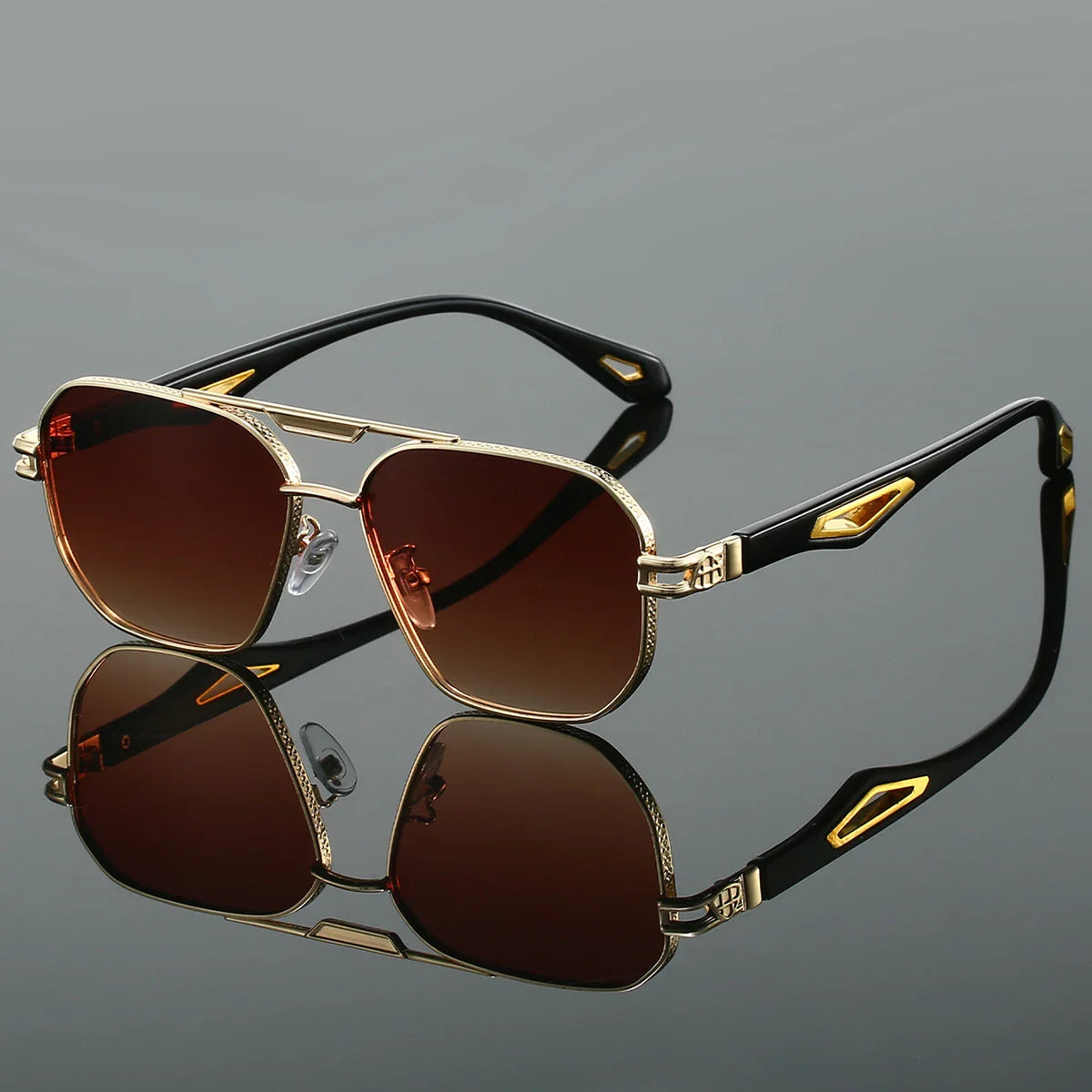 Monaco Gold Frame Sunglasses - CristianLavian