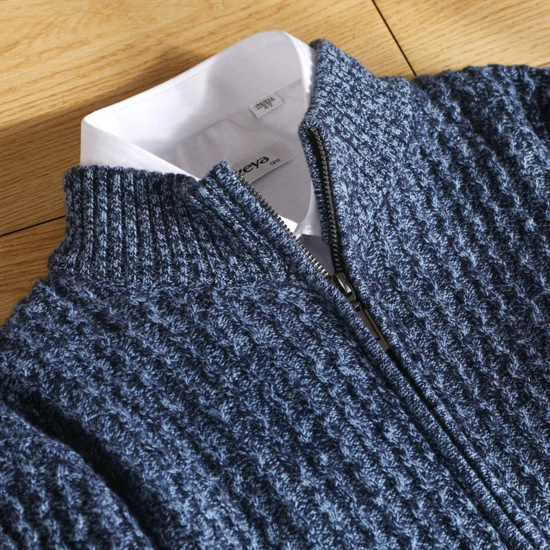 The Alpine Weave Zip Cardigan - CristianLavian