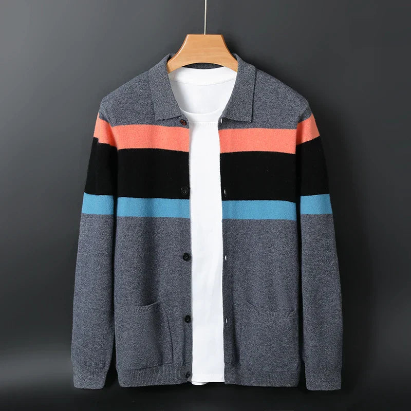 The Heritage Stripe Knit Cardigan - CristianLavian