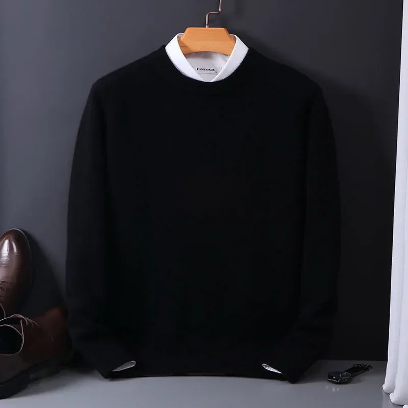 Men’s Soft Cashmere-Touch Crewneck Sweater - CristianLavian