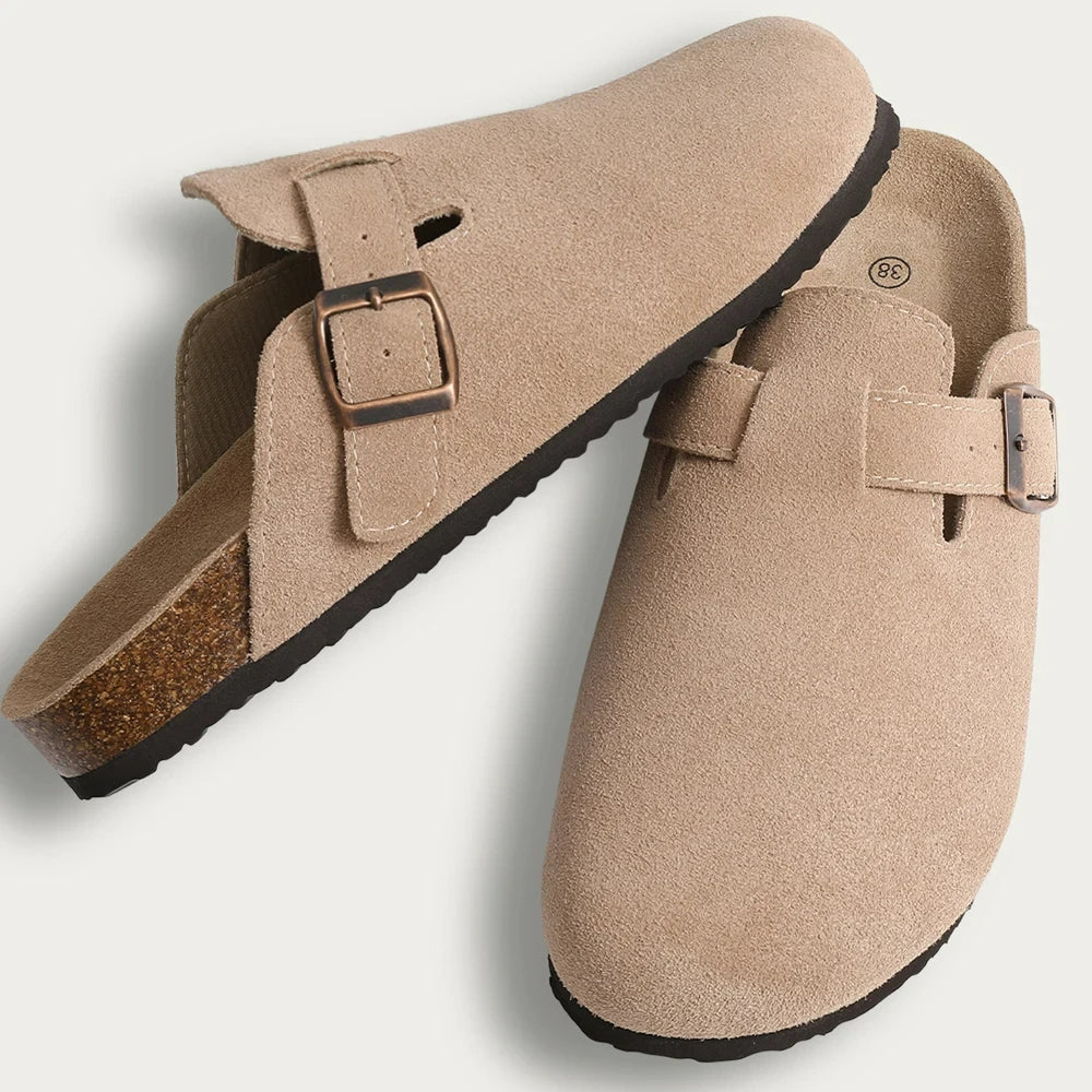 Lavian Suede Clogs - CristianLavian