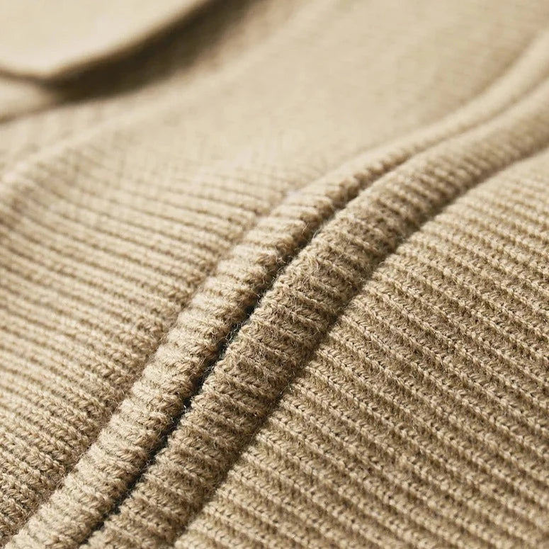 Men’s Minimalist Textured Knit Cardigan - CristianLavian