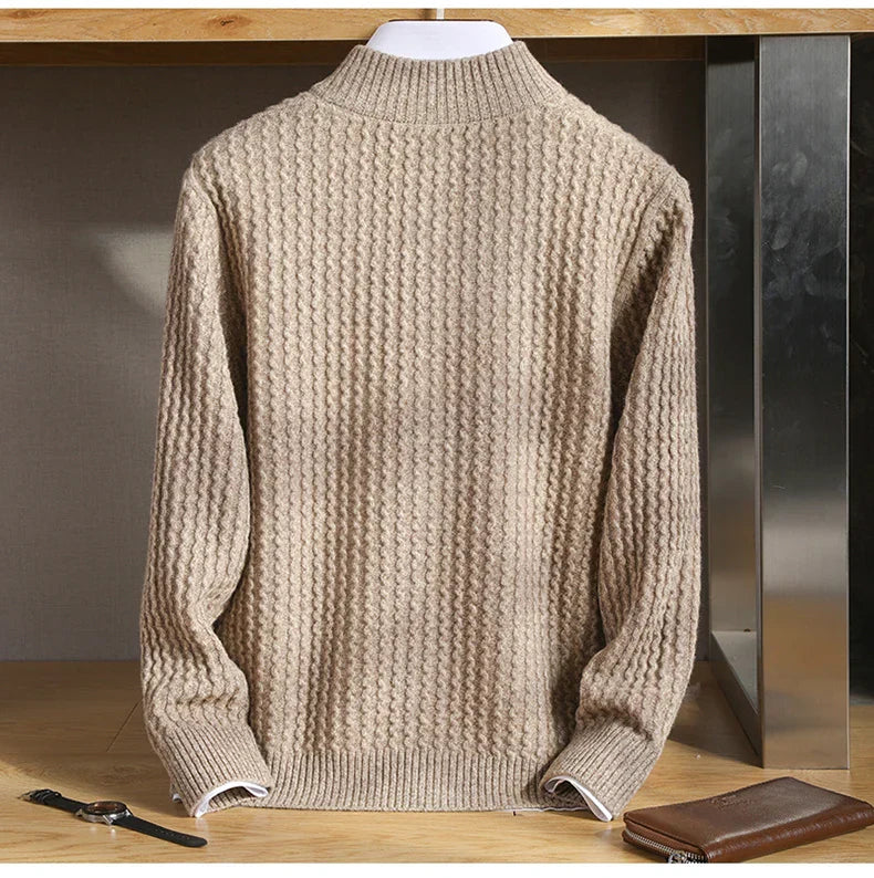 The Alpine Weave Zip Cardigan - CristianLavian