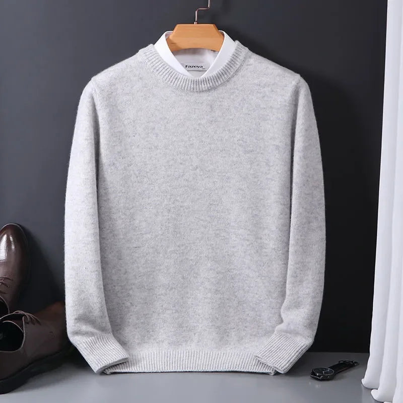 Men’s Soft Cashmere-Touch Crewneck Sweater - CristianLavian
