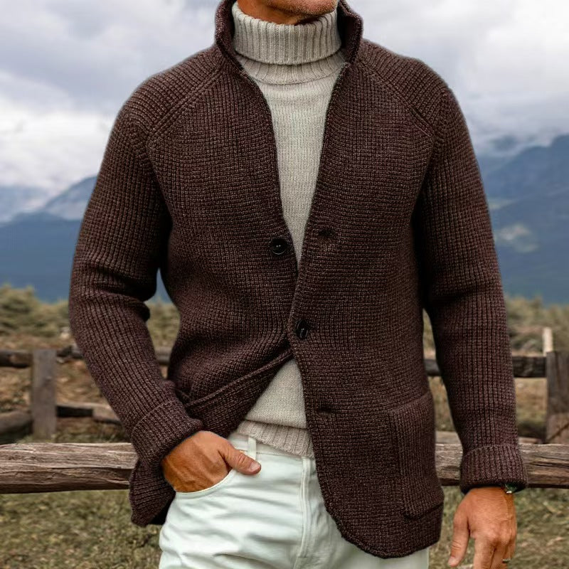 Men’s Classic Knit Button-Up Cardigan - CristianLavian