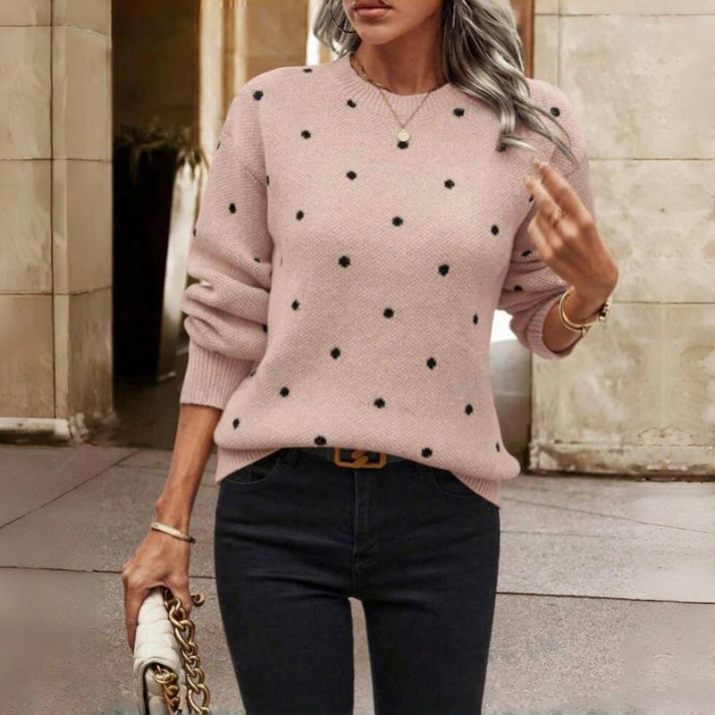 Women’s Polka Stitch Knit Sweater - CristianLavian