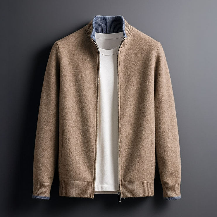 Men’s Classic Zip-Up Knit Cardigan - CristianLavian