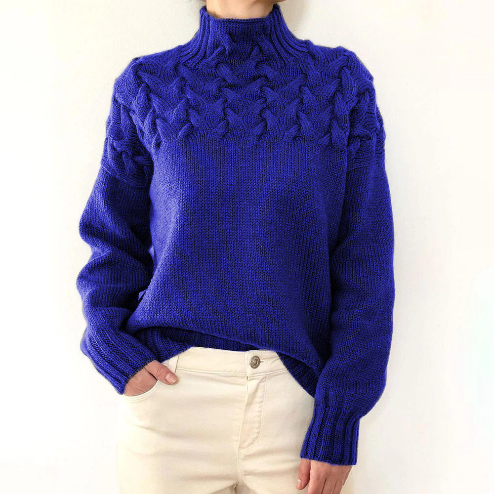 CozyWeave High-Neck Sweater