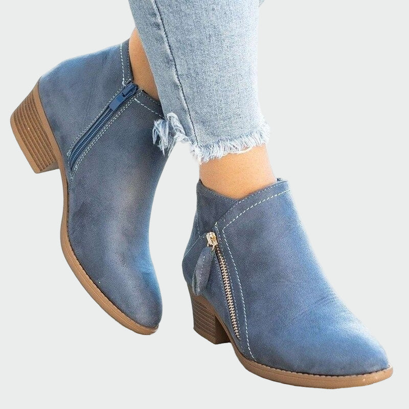 Women’s Suede Zip Ankle Boots