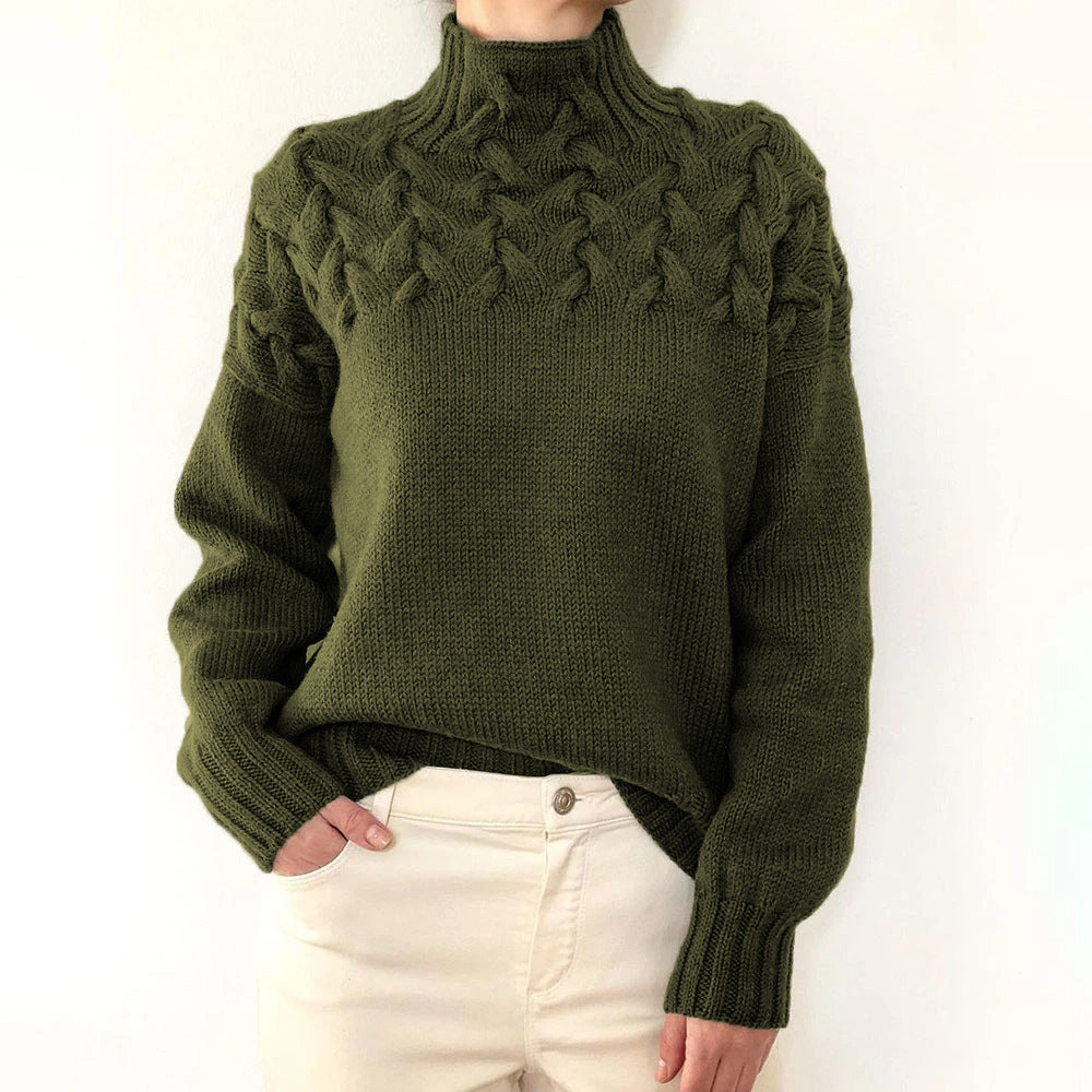 CozyWeave High-Neck Sweater