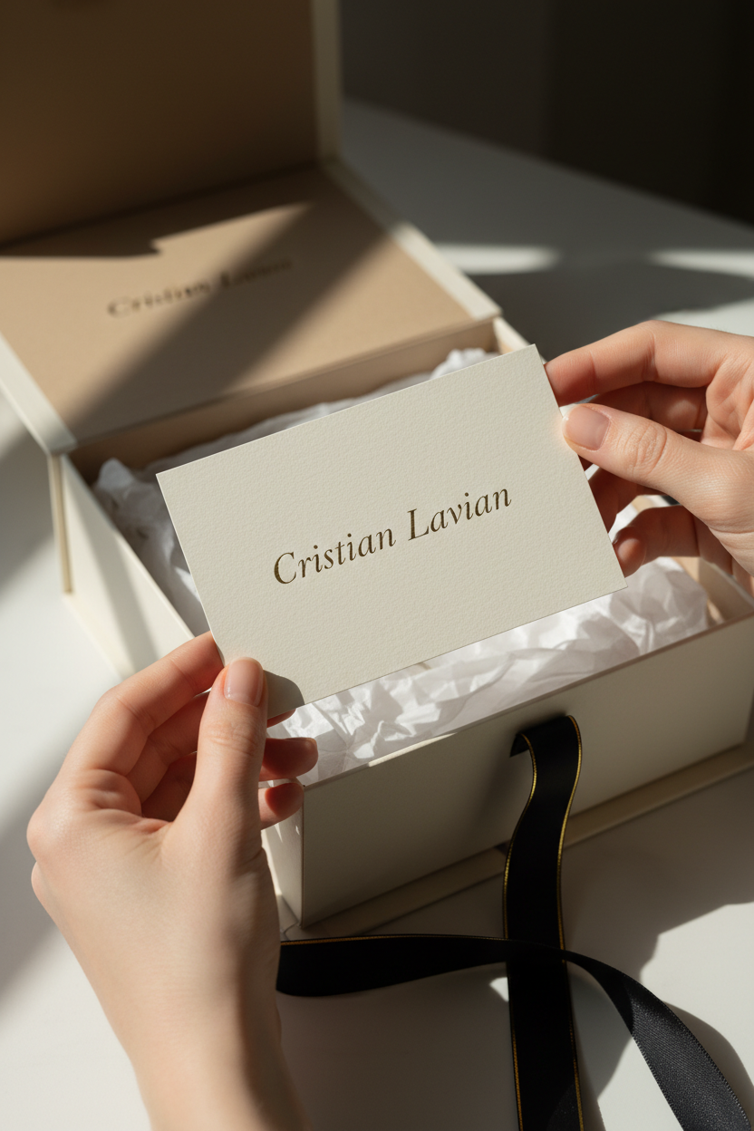 Cristian Lavian packaging card
