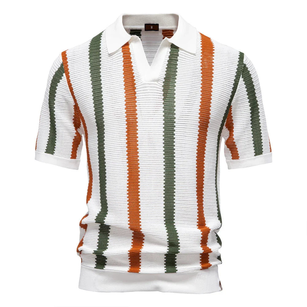 The Riviera Retro Knit Polo