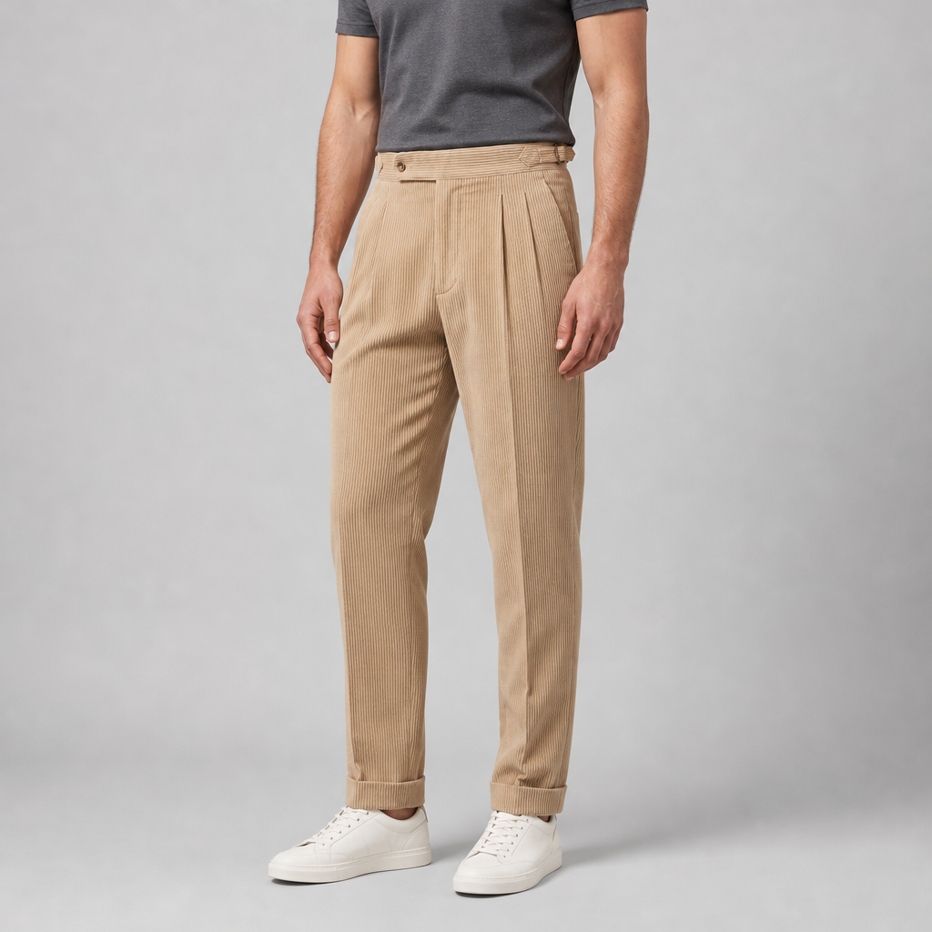 Bordeaux Pleated Trousers