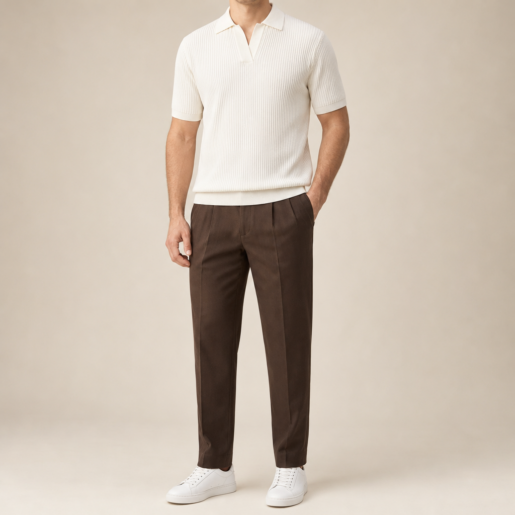 Marseil Knit Polo Set