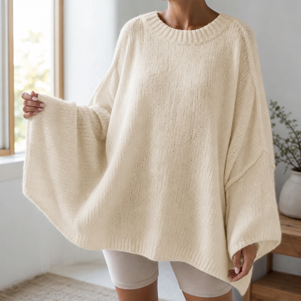 Poncho Cotton Sweater