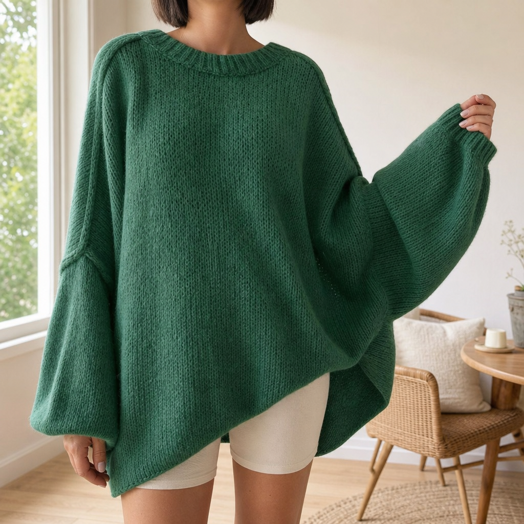 Poncho Cotton Sweater