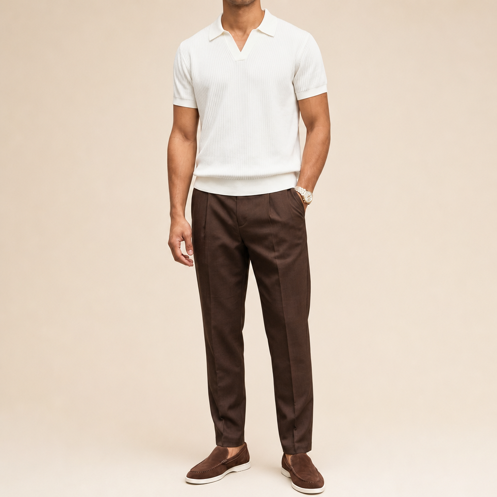 Marseil Knit Polo Set