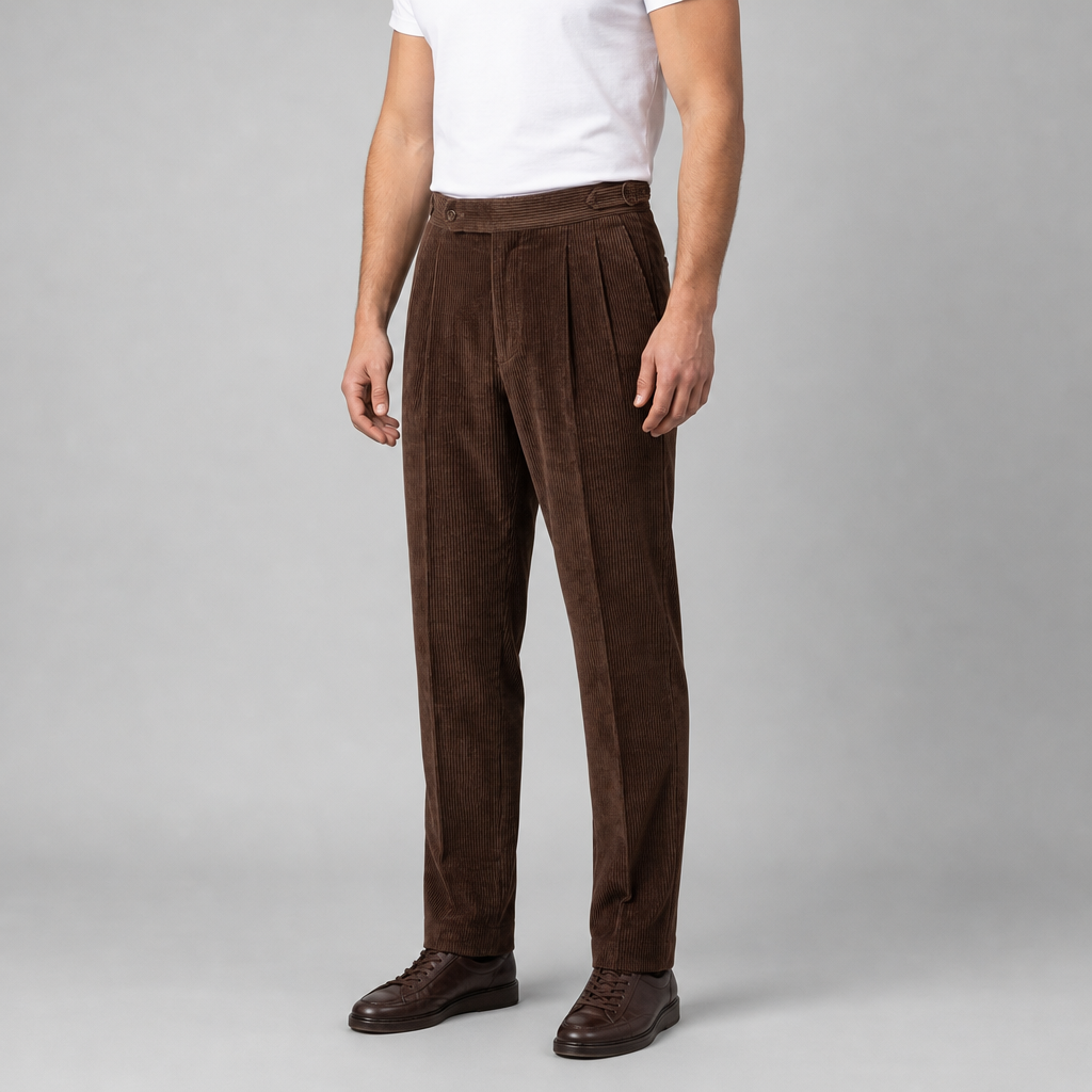 Bordeaux Pleated Trousers