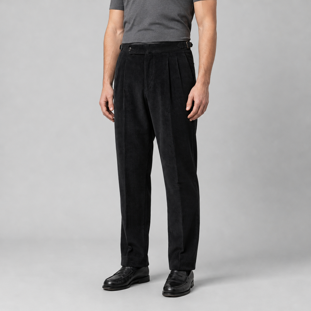 Bordeaux Pleated Trousers