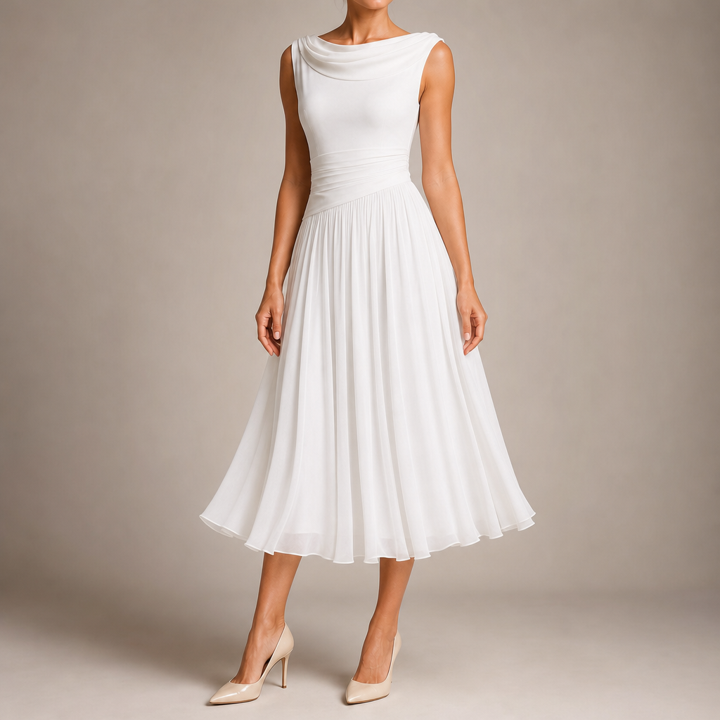 Cascina Pleated Dress