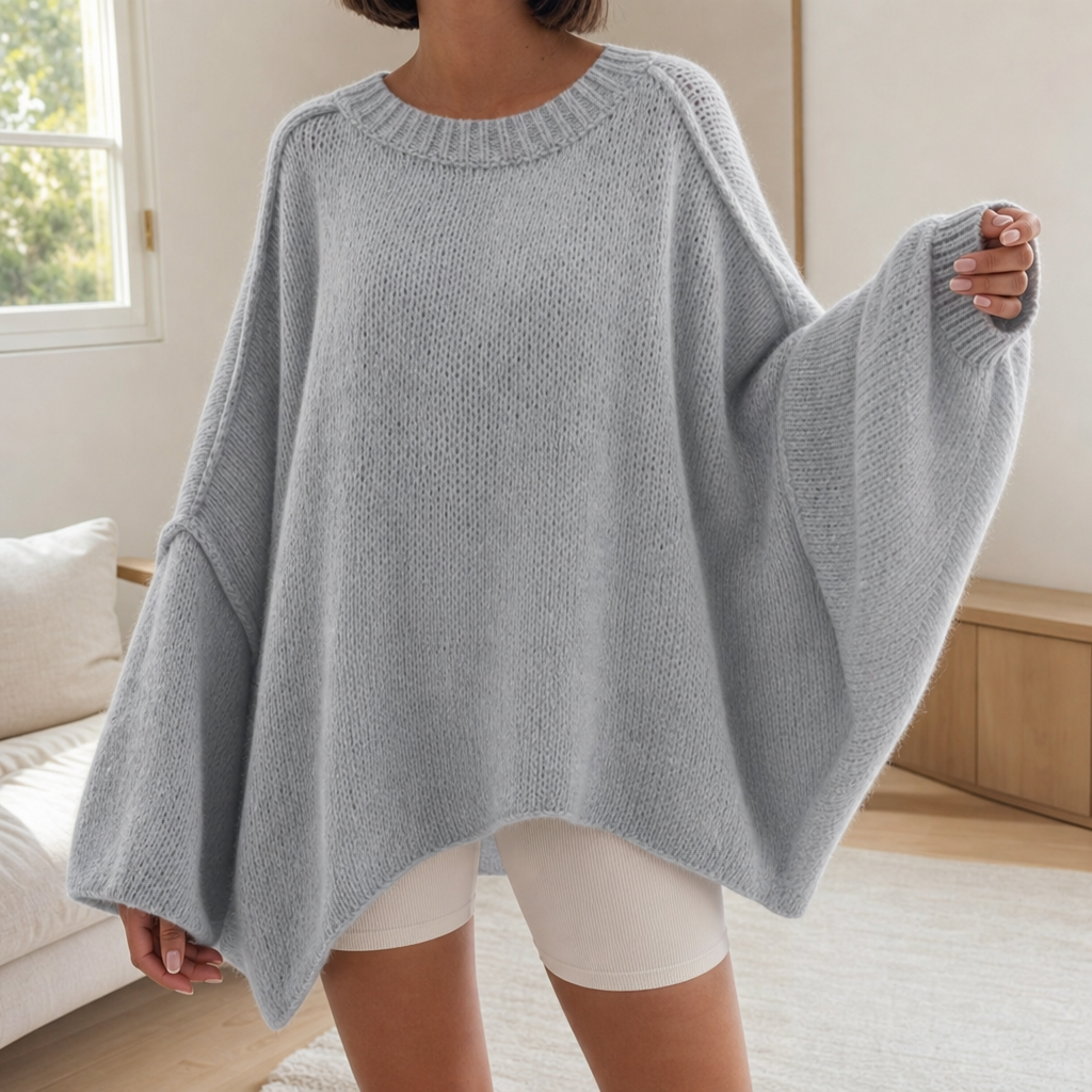 Poncho Cotton Sweater
