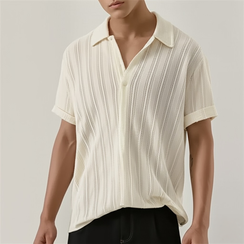 The Sandstone Knit Resort Shirt - CristianLavian