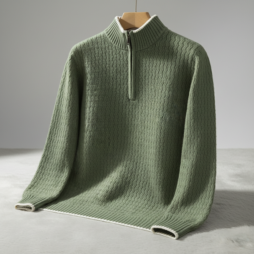 Larnaka Cotton Quarter-Zip - CristianLavian