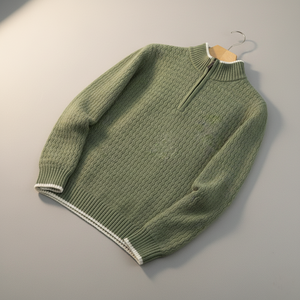 Larnaka Cotton Quarter-Zip - CristianLavian