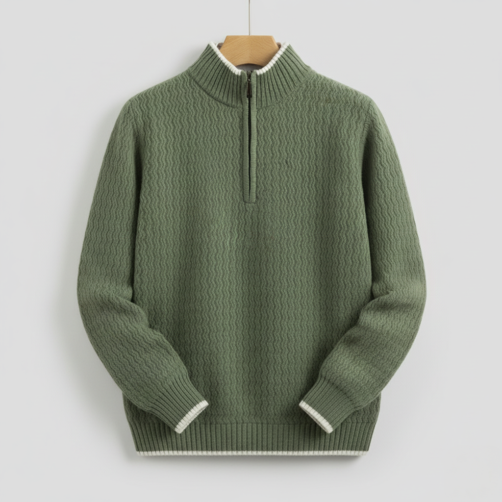 Larnaka Cotton Quarter-Zip - CristianLavian