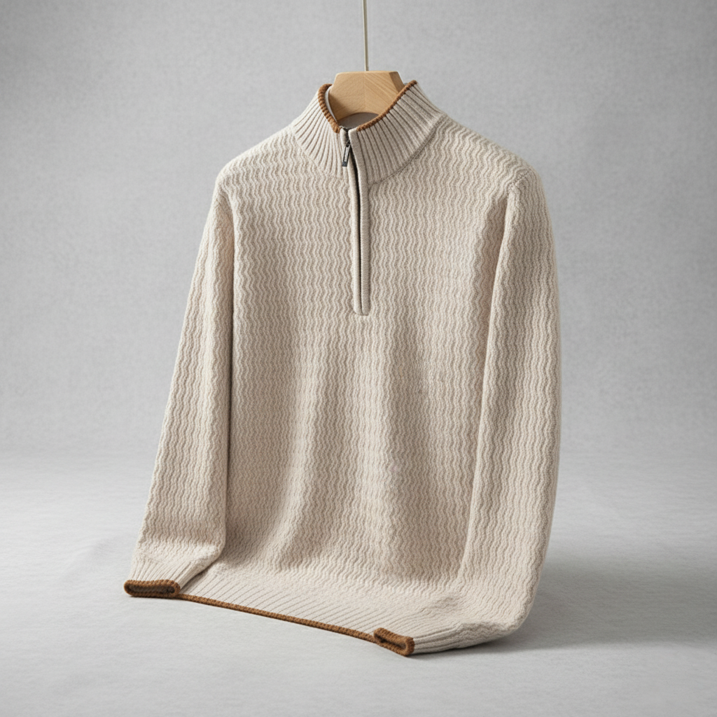 Larnaka Cotton Quarter-Zip - CristianLavian
