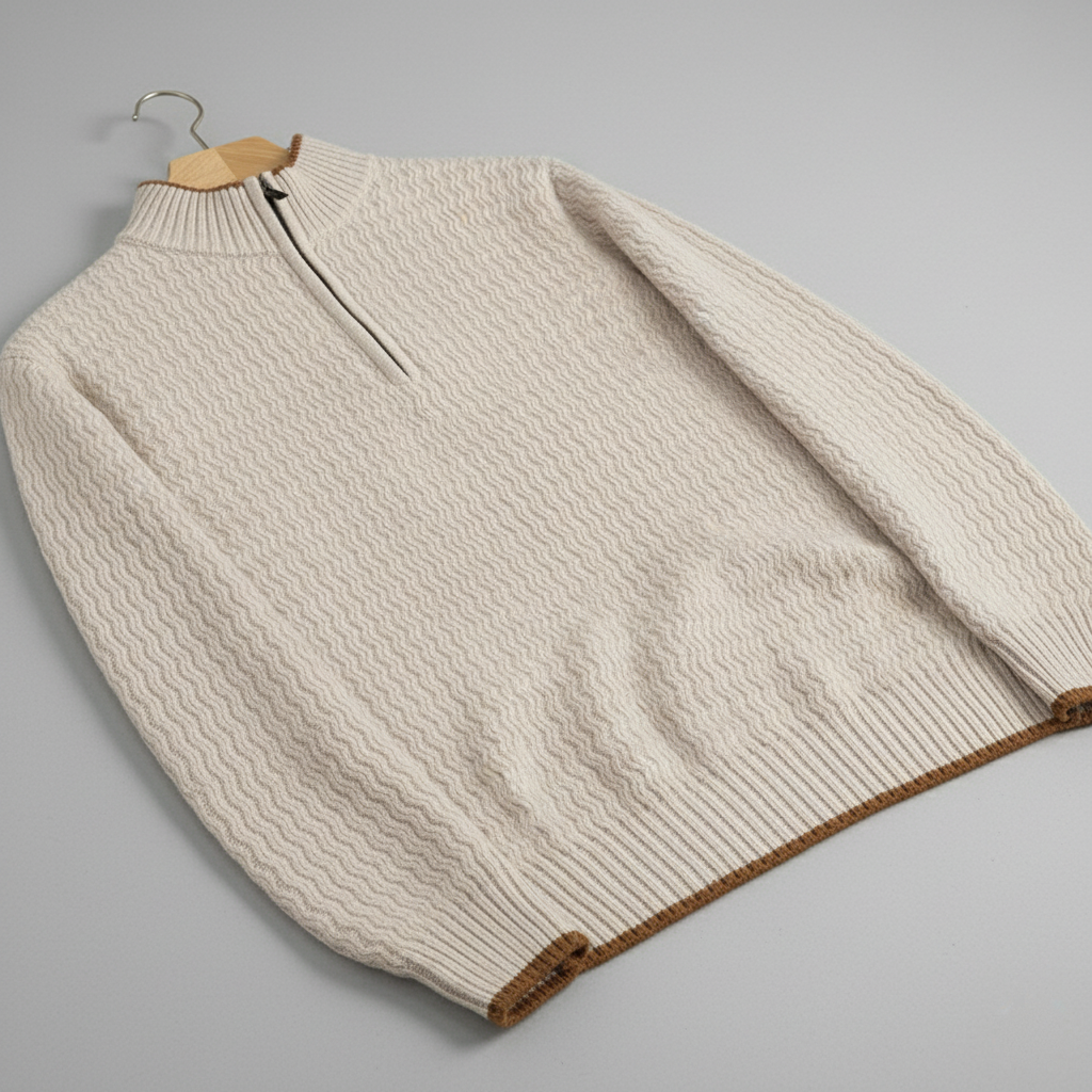 Larnaka Cotton Quarter-Zip - CristianLavian