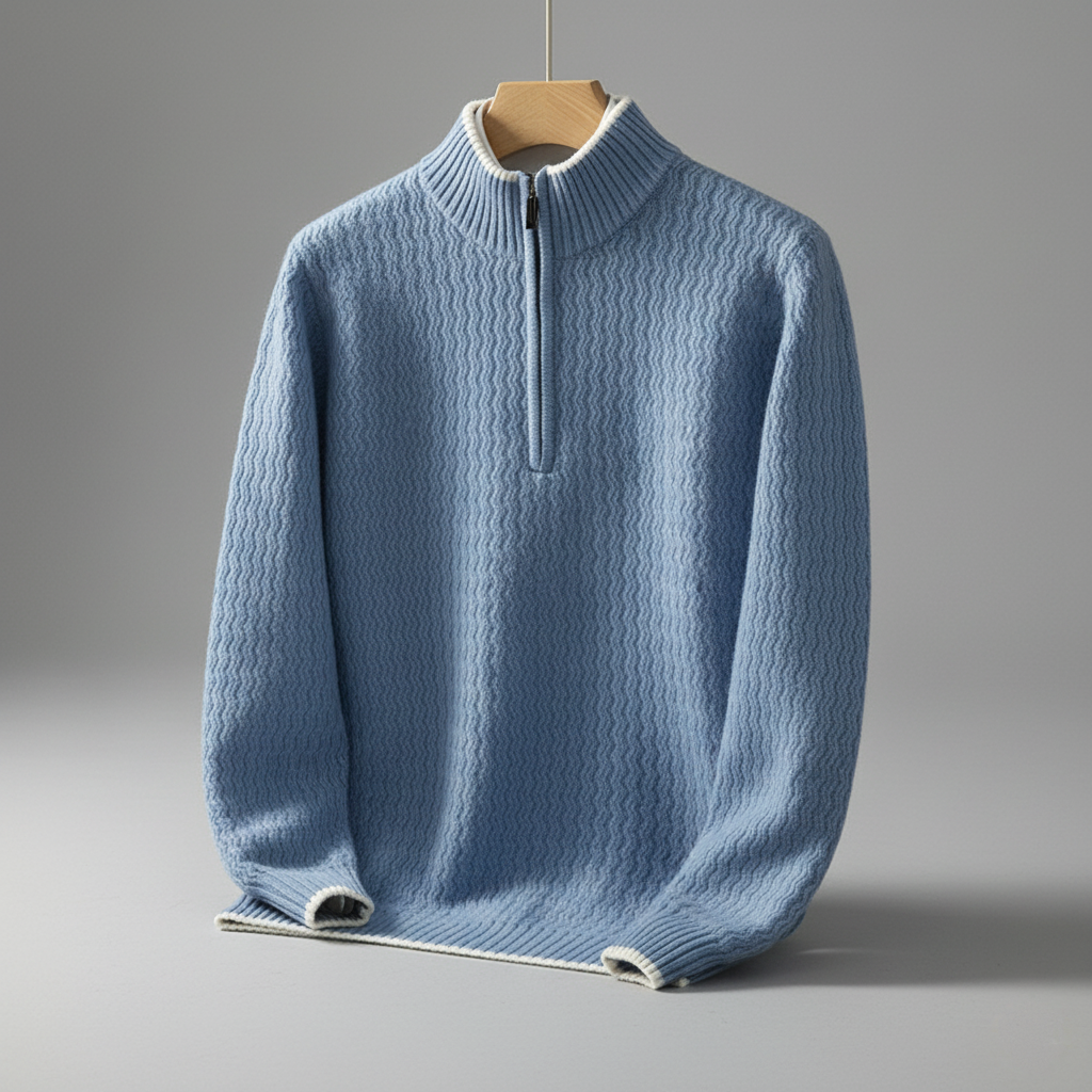 Larnaka Cotton Quarter-Zip - CristianLavian