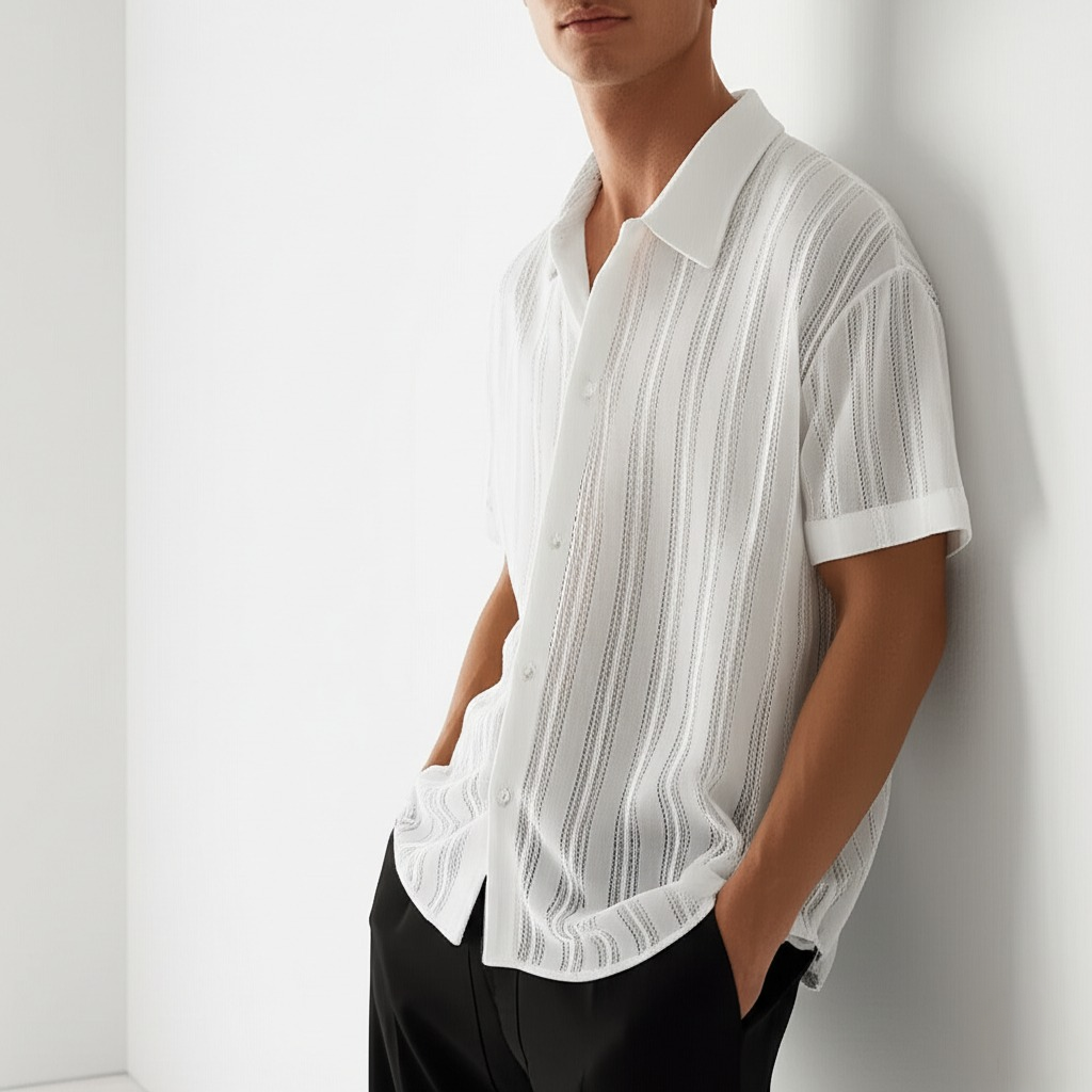 The Sandstone Knit Resort Shirt - CristianLavian