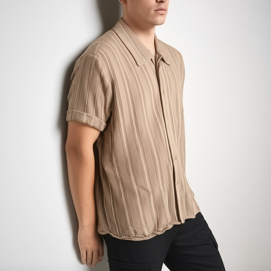 The Sandstone Knit Resort Shirt - CristianLavian
