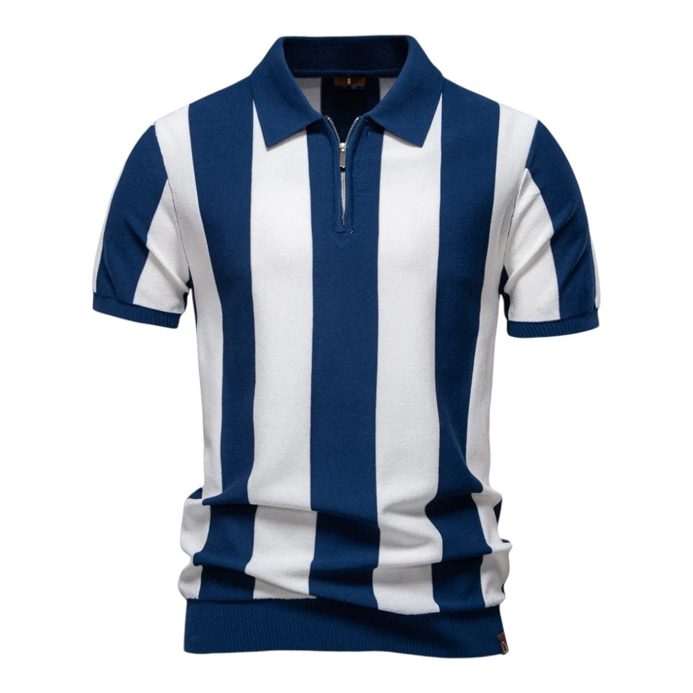The Monaco Nautical Zip Polo